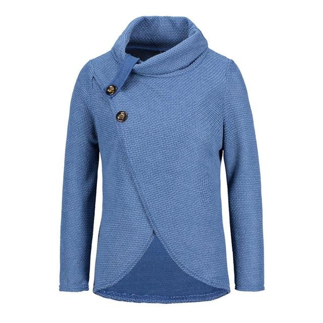 Warm Women Knitted Pullovers with Long Sleeves Pullovers