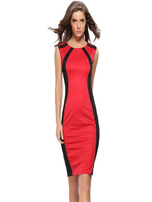 Super Fashion Office Pencil Dress, Three Colors