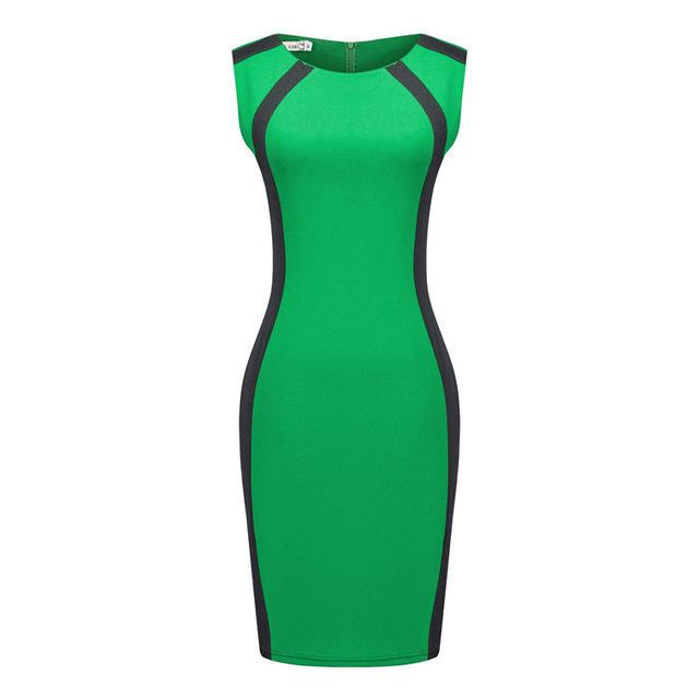 Super Fashion Office Pencil Dress, Three Colors