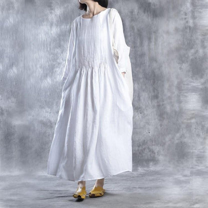 Women cotton linen summer dress